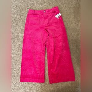 NWT Anthropologie The Colette Corduroy Cropped Wide-Leg Pants by Maeve, 33